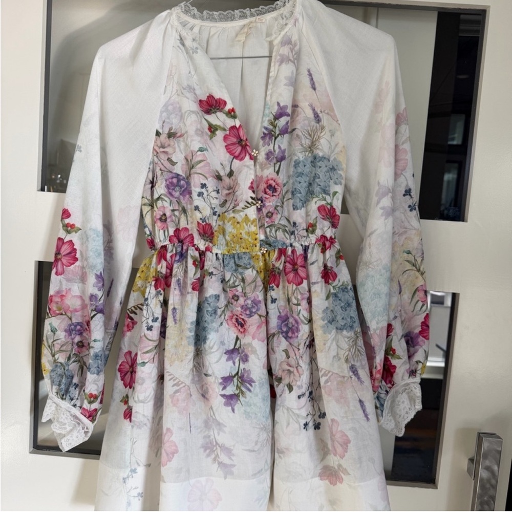 Anthropologie Let Me Be V-Neck A-Line Mini Dress - Picture 11 of 13